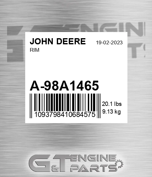 A-98A1465 Rim for JOHN DEERE