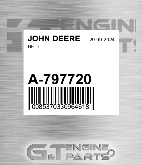 A-797720 Belt for JOHN DEERE