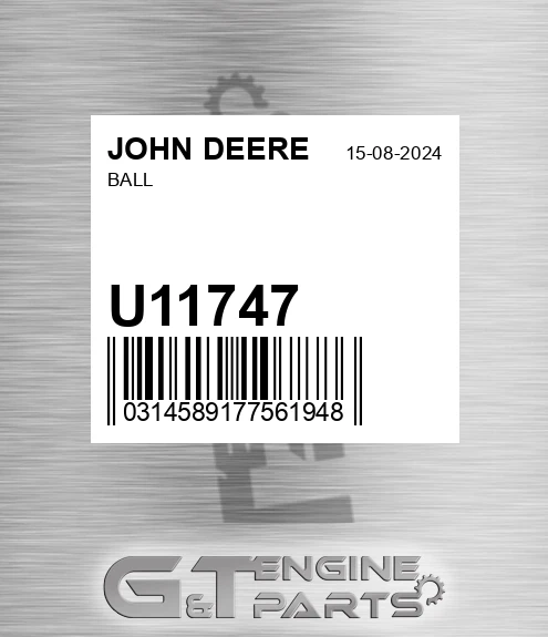 U11747 Ball for JOHN DEERE