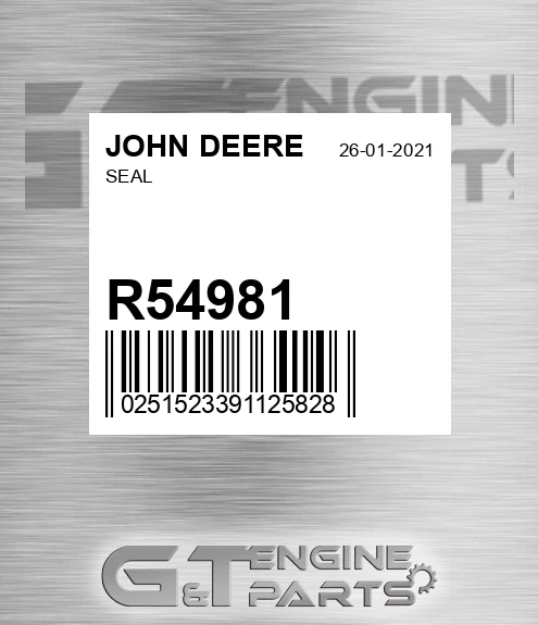 R54981 Seal for JOHN DEERE
