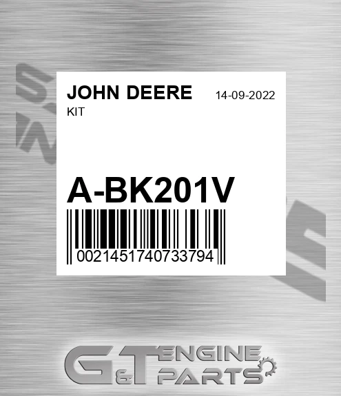 A-BK201V Kit for JOHN DEERE