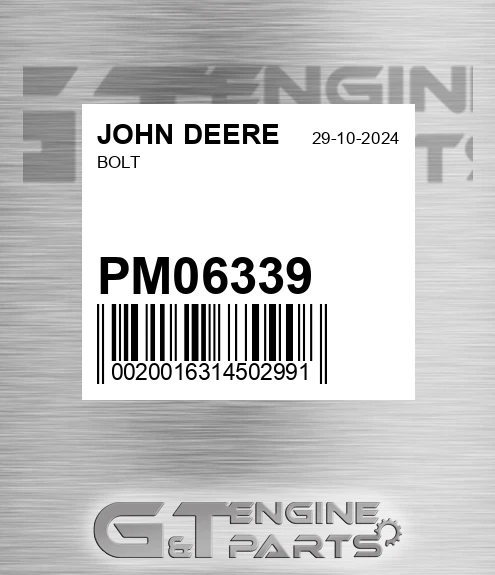 PM06339 Bolt