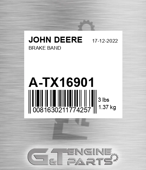 A-TX16901 Brake Band for JOHN DEERE