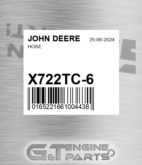 X722TC-6 Hose for JOHN DEERE