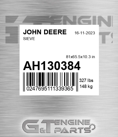 AH130384 Sieve for JOHN DEERE