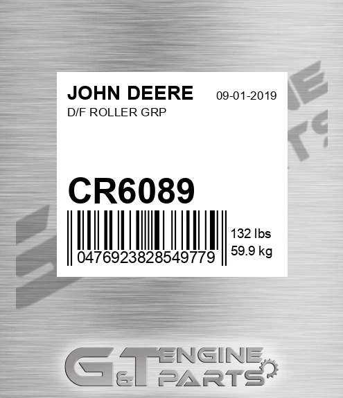 CR6089 JOHN DEERE D/f Roller Grp