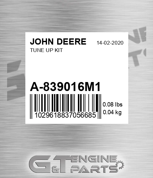 A-839016M1 Tune Up Kit for JOHN DEERE