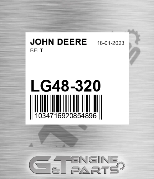 LG48-320 Belt for JOHN DEERE