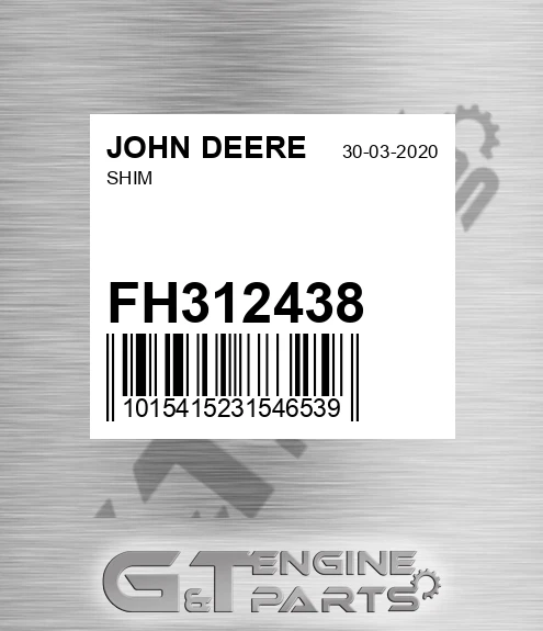 FH312438 Shim for JOHN DEERE