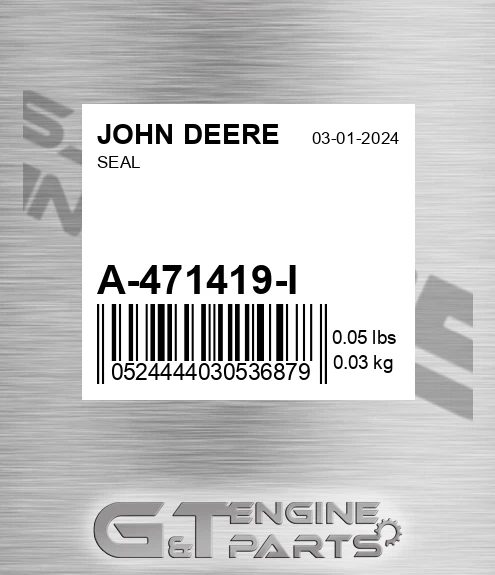 A-471419-I Seal for JOHN DEERE