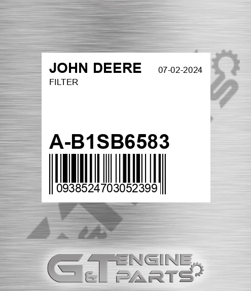 A-B1SB6583 Filter for JOHN DEERE
