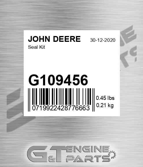 G109456 JOHN DEERE Seal Kit