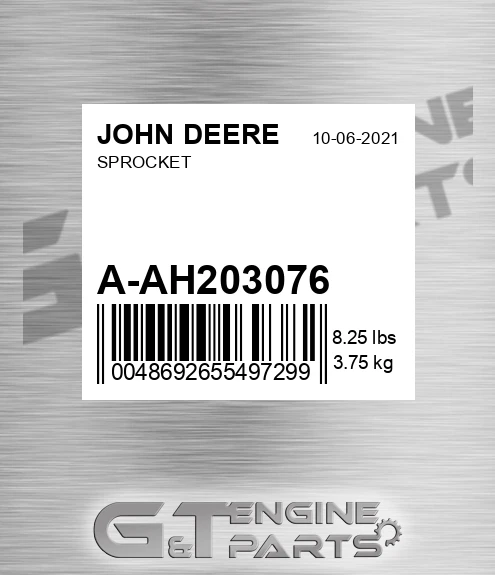 A-AH203076 Sprocket for JOHN DEERE