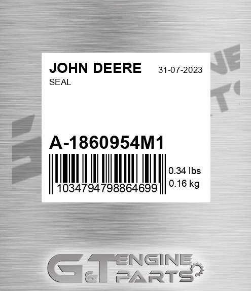 A-1860954M1 Seal for JOHN DEERE
