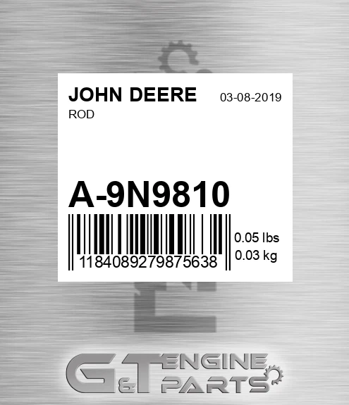 A-9N9810 Rod for JOHN DEERE