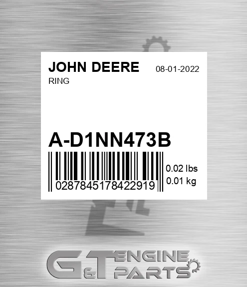 A-D1NN473B Ring for JOHN DEERE