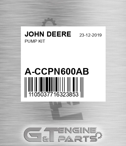 A-CCPN600AB Pump Kit for JOHN DEERE