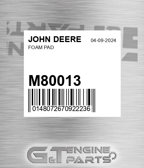 M80013 Foam Pad
