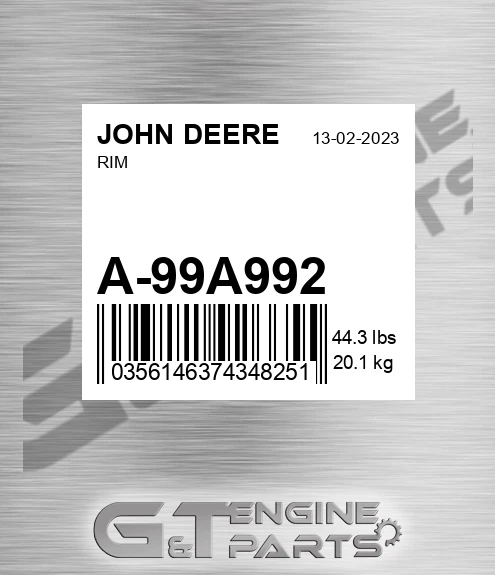 A-99A992 Rim for JOHN DEERE