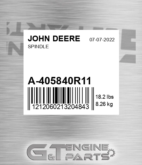 A-405840R11 Spindle for JOHN DEERE