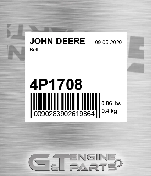 4P1708 Belt for JOHN DEERE