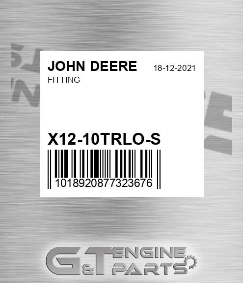 X12-10TRLO-S Fitting for JOHN DEERE