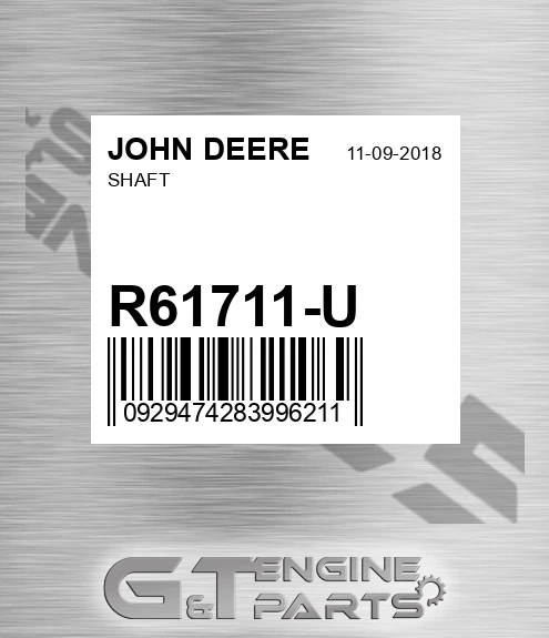 R61711-U Shaft for JOHN DEERE