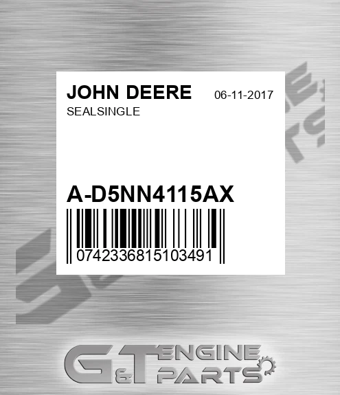 A-D5NN4115AX Sealsingle for JOHN DEERE