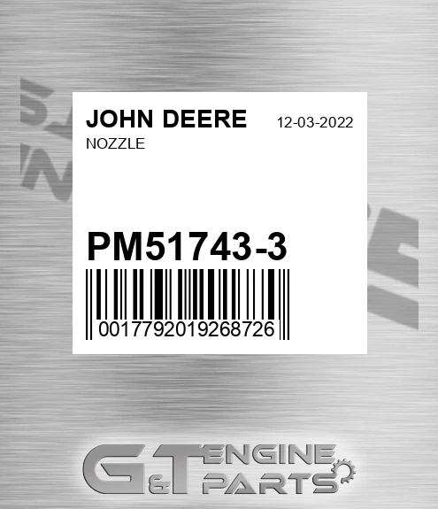PM51743-3 Nozzle for JOHN DEERE