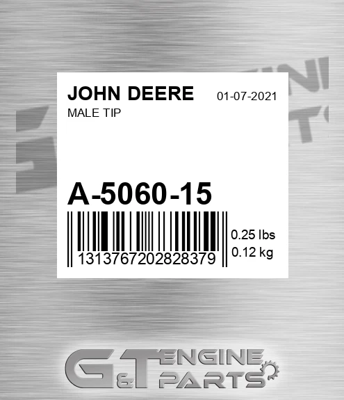 A-506015 Male Tip for JOHN DEERE