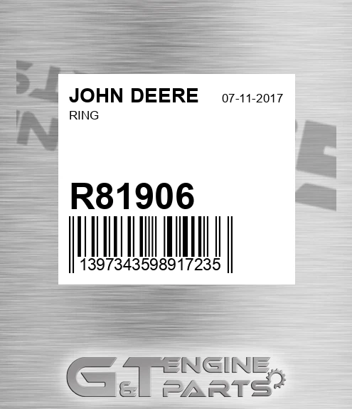 R81906 Ring for JOHN DEERE