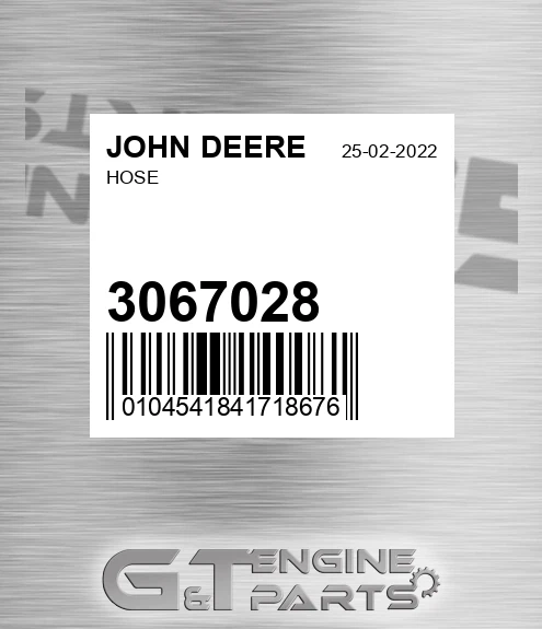 3067028 Hose for JOHN DEERE
