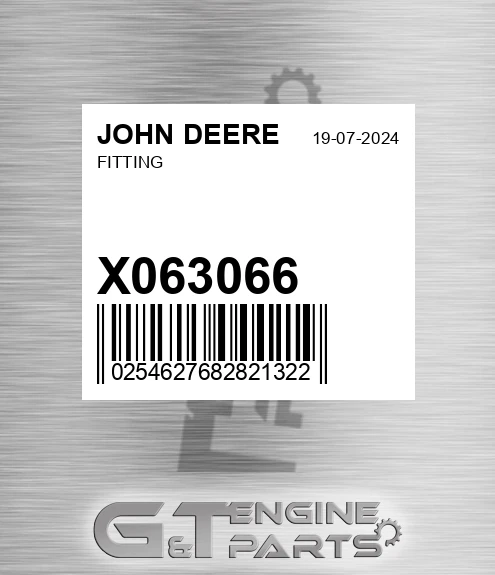 X0630-6-6 Fitting for JOHN DEERE