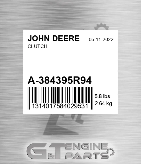 A-384395R94 Clutch for JOHN DEERE