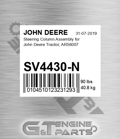 SV4430-N Steering Column Assembly For Tractor, Ar56007 for JOHN DEERE