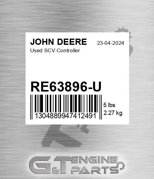 RE63896-U Used Scv Controller for JOHN DEERE