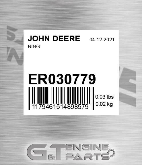 ER030779 Ring for JOHN DEERE