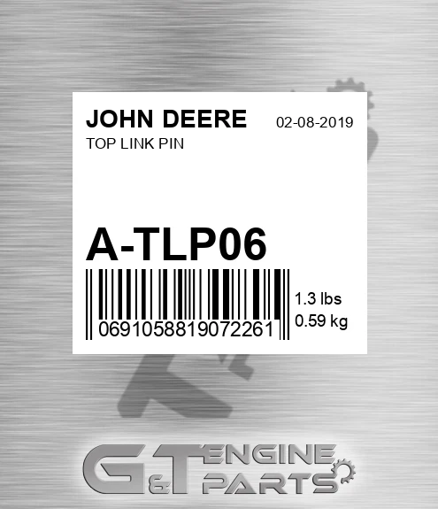 A-TLP06 Top Link Pin for JOHN DEERE
