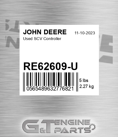RE62609-U Used Scv Controller for JOHN DEERE