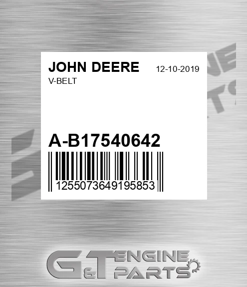 A-B17540642 V-belt for JOHN DEERE