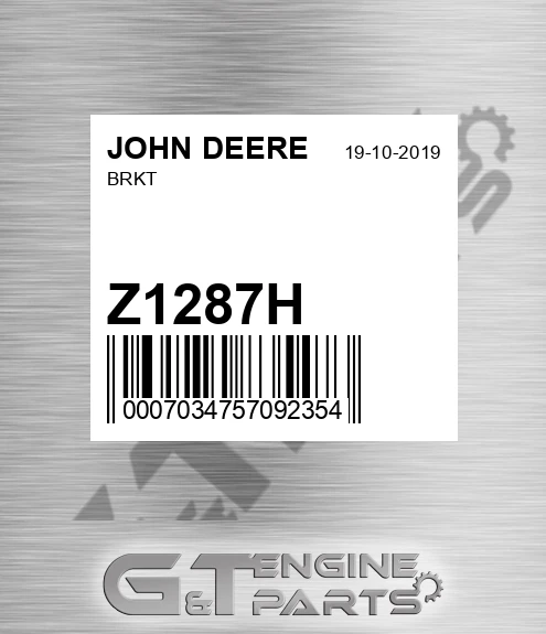 Z1287H Brkt for JOHN DEERE