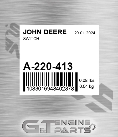 A-220-413 Switch for JOHN DEERE