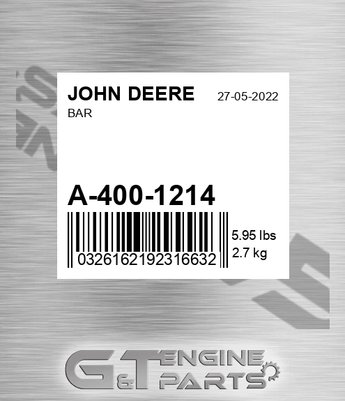 A-400-1214 Bar for JOHN DEERE