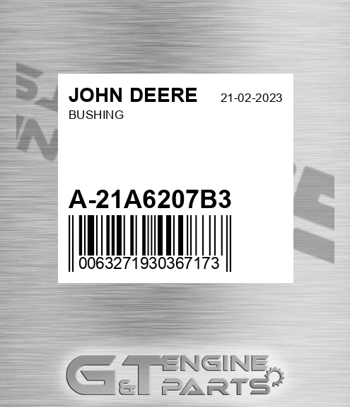A-21A6207B3 Bushing for JOHN DEERE