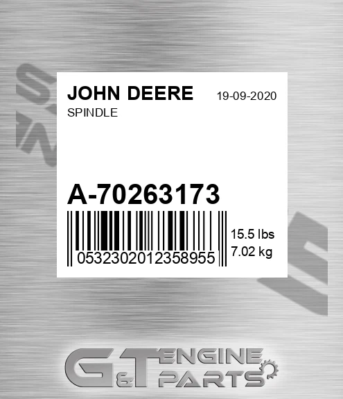 A-70263173 Spindle for JOHN DEERE