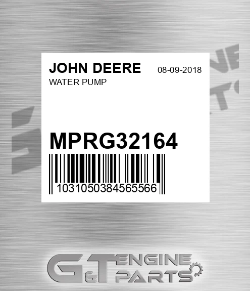 MPRG32164 Water Pump for JOHN DEERE
