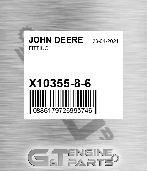 X10355-8-6 Fitting for JOHN DEERE
