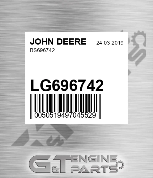 LG696742 Bs696742 for JOHN DEERE