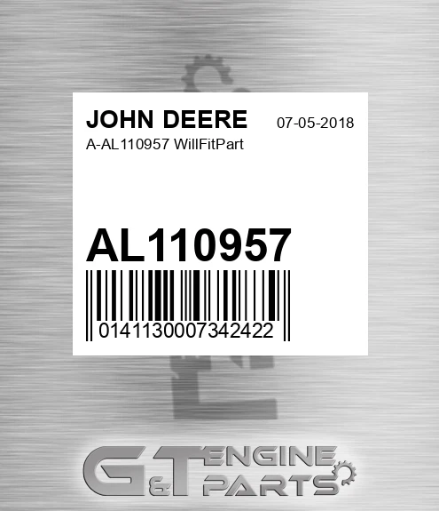 AL110957 A- Willfitpart for JOHN DEERE