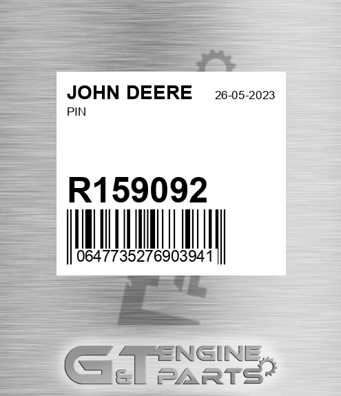 R159092 Pin for JOHN DEERE